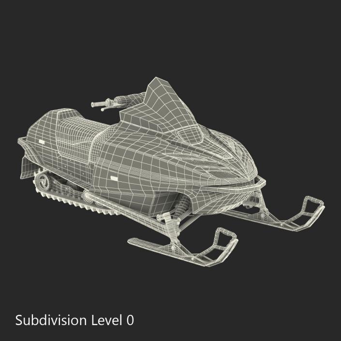 3D Snowmobile Generic model