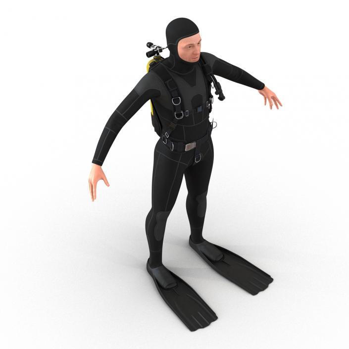 Diver 3D model