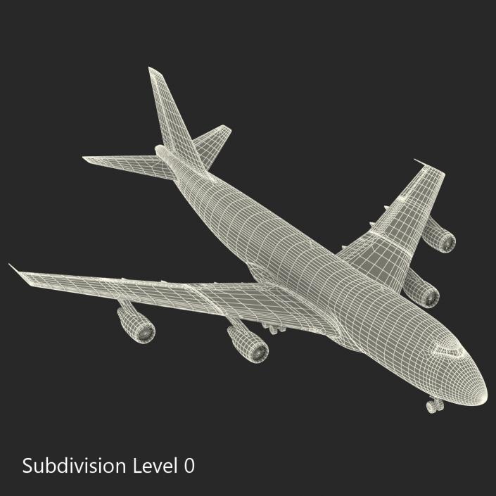 3D model Boeing 747-200B Lufthansa
