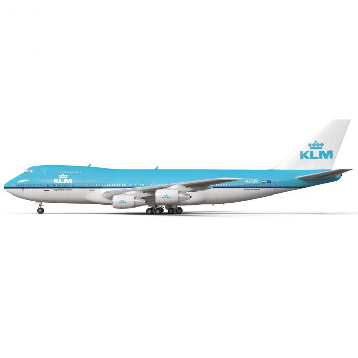 Boeing 747-200B KLM 3D model