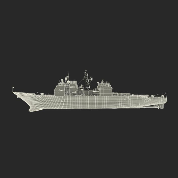 3D Ticonderoga Class Cruiser Chosin CG-65 model