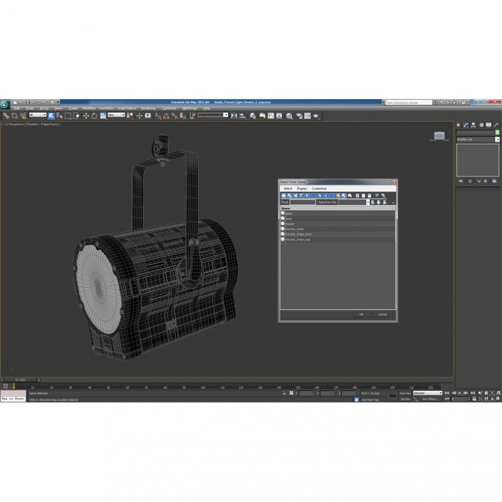3D model Studio Fresnel Light Generic 2