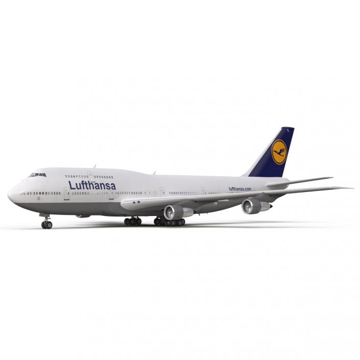 Boeing 747-300 Lufthansa 3D model