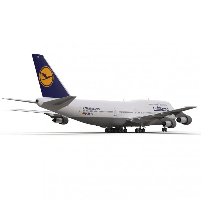 Boeing 747-300 Lufthansa 3D model