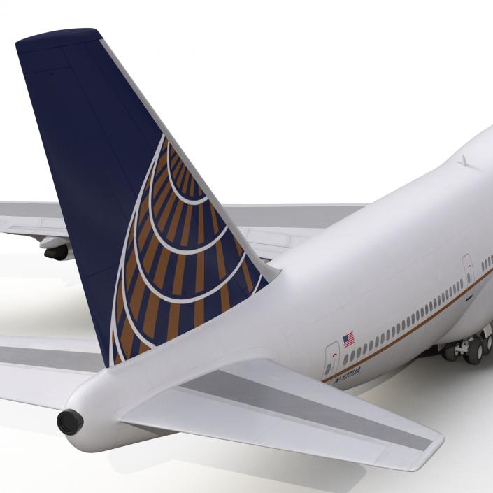 3D Boeing 747-300 United