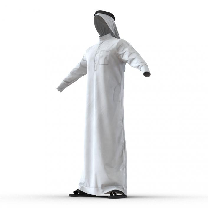 Traditional Arab Men Dress Kandura 3D model