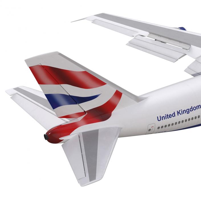 Boeing 747-300 British Airways Rigged 3D