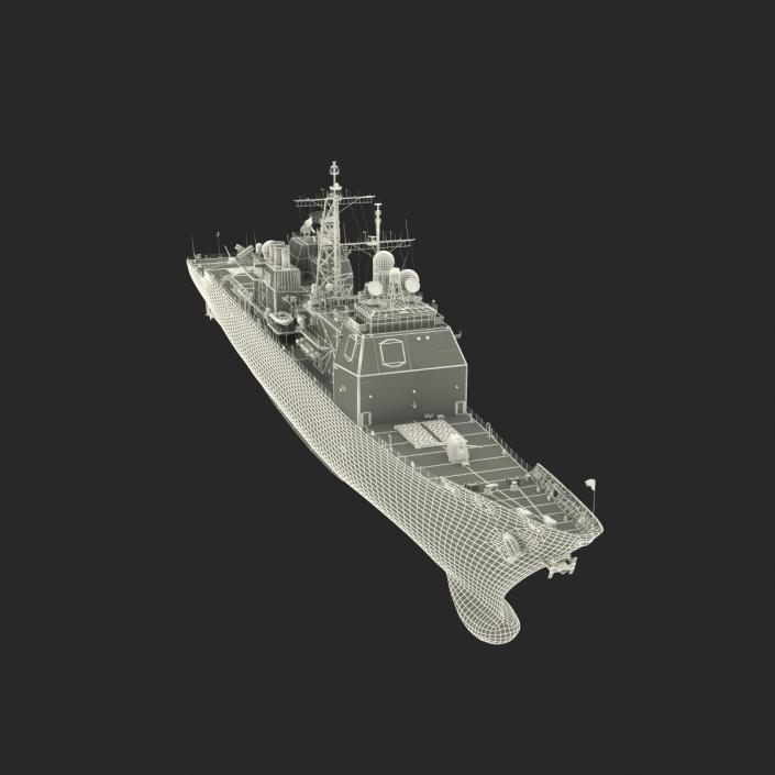 Ticonderoga Class Cruiser Gettysburg CG-64 3D