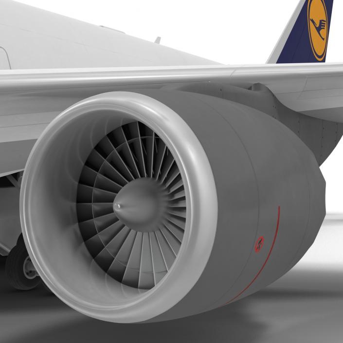 3D model Boeing 747-8I Lufthansa Rigged