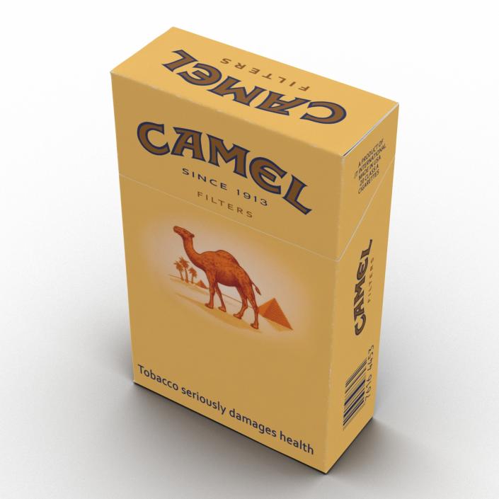 3D Closed Cigarettes Camel model