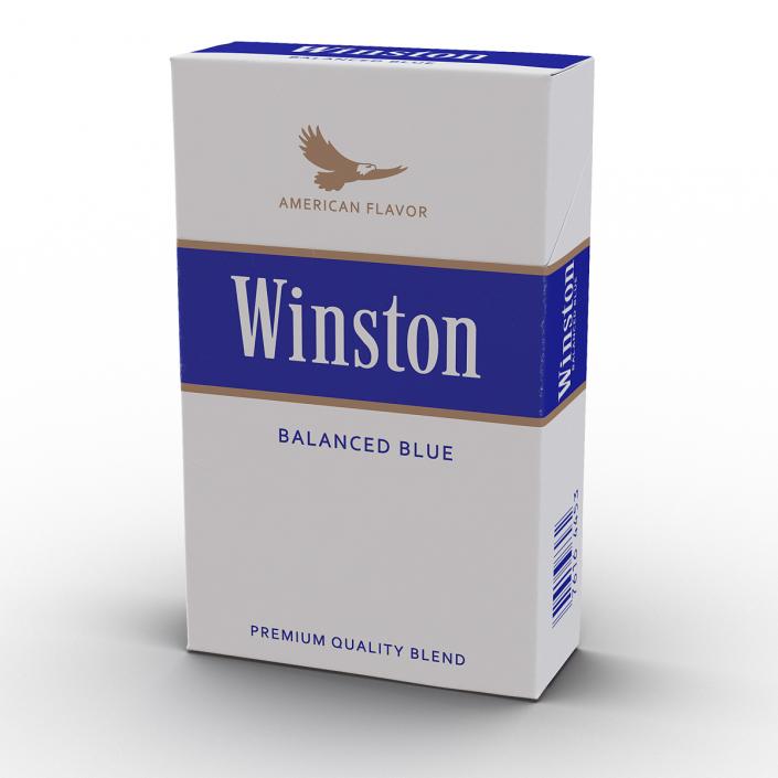 3D model Closed Cigarettes Winston