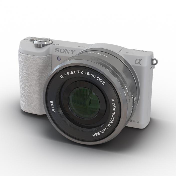3D Sony Alpha 5100 White