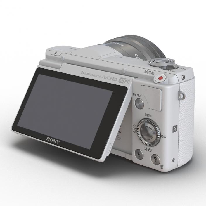 3D Sony Alpha 5100 White