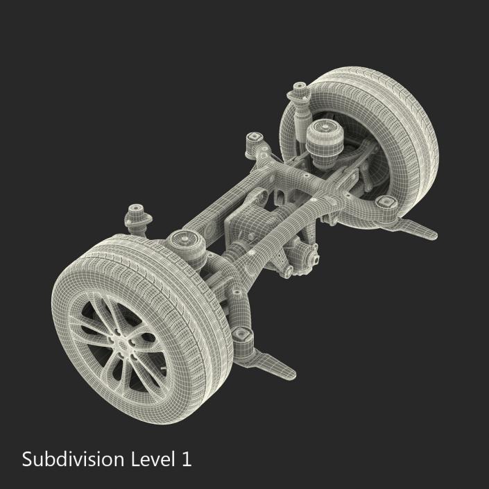 SUV Back Suspension 3D model