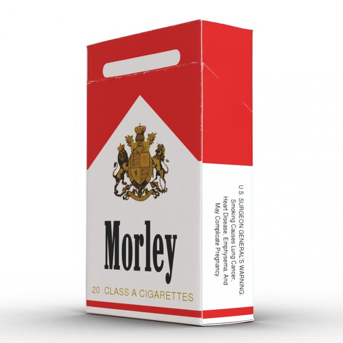 Closed Cigarettes Pack Morley 3D model