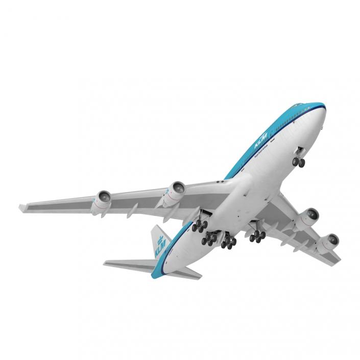Boeing 747-400ER KLM Rigged 3D