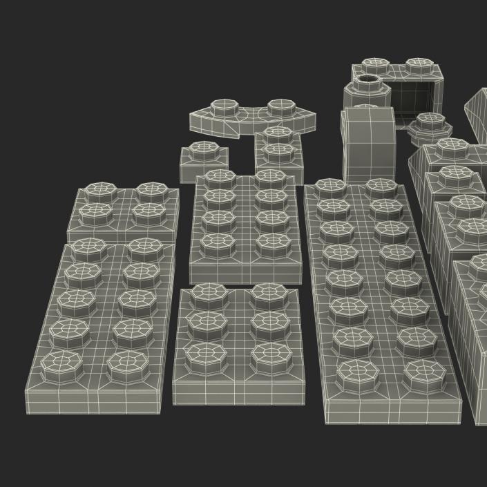 3D model Lego Bricks Set