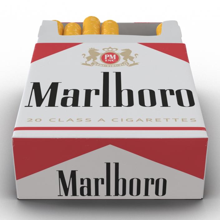 open marlboro cigarette pack