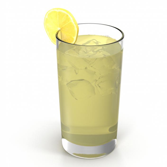 Glass of Lemonade 3D
