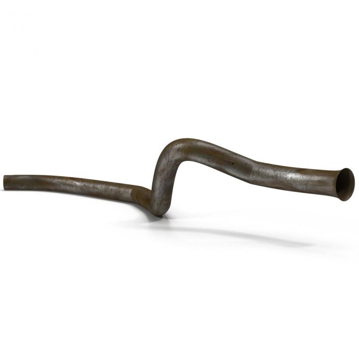 Broken Iron Pipe 10 3D model