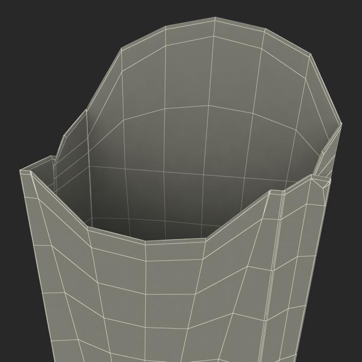 3D Empty French Fry Box Generic model