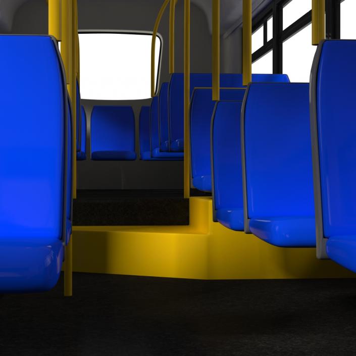 3D New Flyer Xcelsior XD40 Bus CTfastrak Simple Interior model