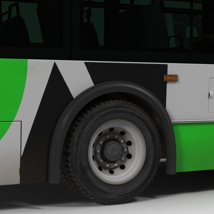 New Flyer Xcelsior XD40 Bus CTfastrak Rigged 3D model