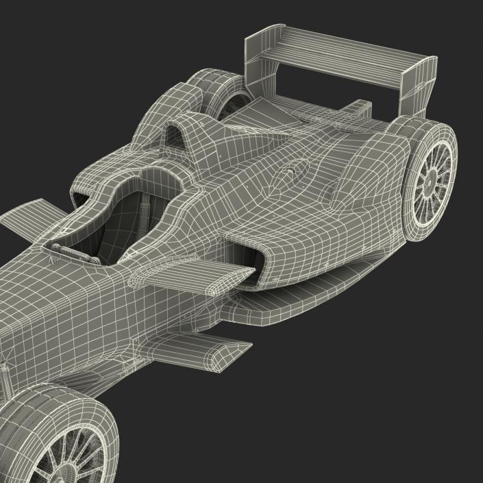 Formula E Race Car ABT Rigged 3D model