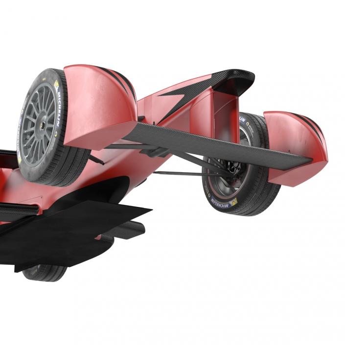 3D Formula E Race Car Generic Rigged model