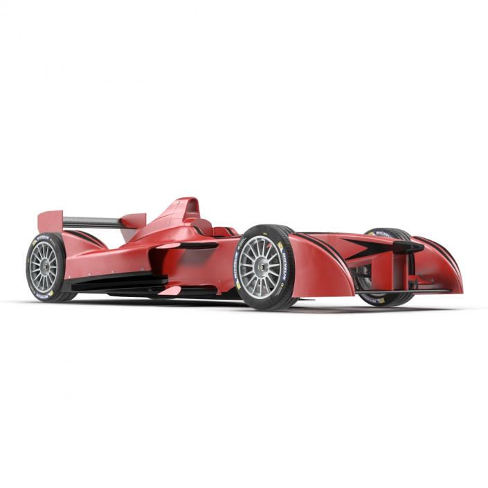 3D Formula E Race Car Generic