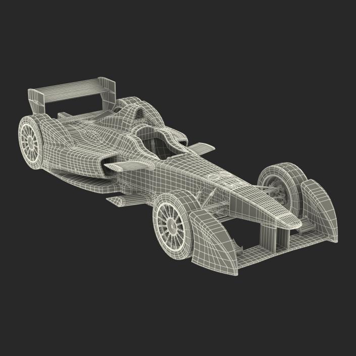 3D Formula E Race Car Generic