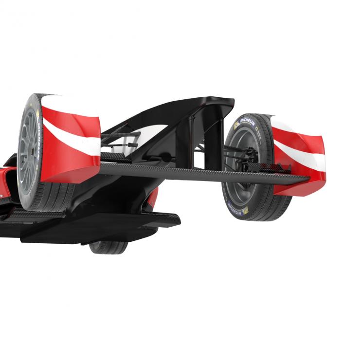 3D model Formula E Race Car Generic 2 Rigged