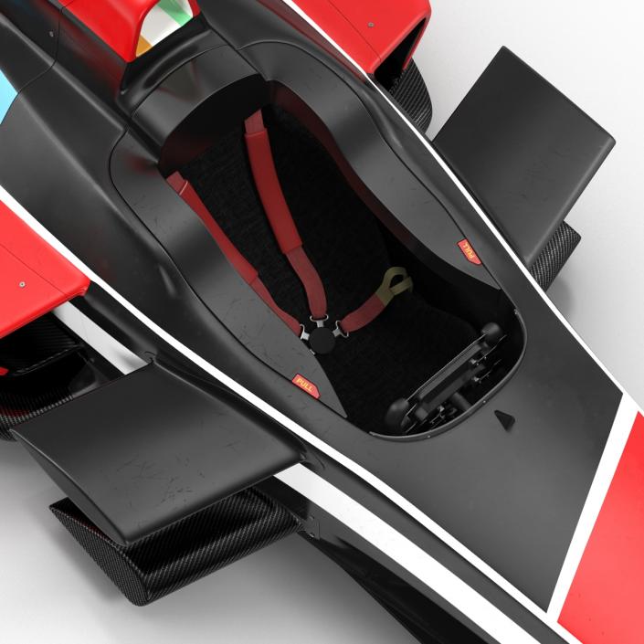3D Formula E Race Car Generic 2 model