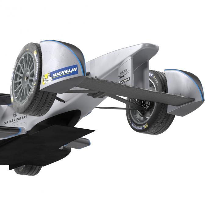 Formula E Race Car Qualcomm 3D