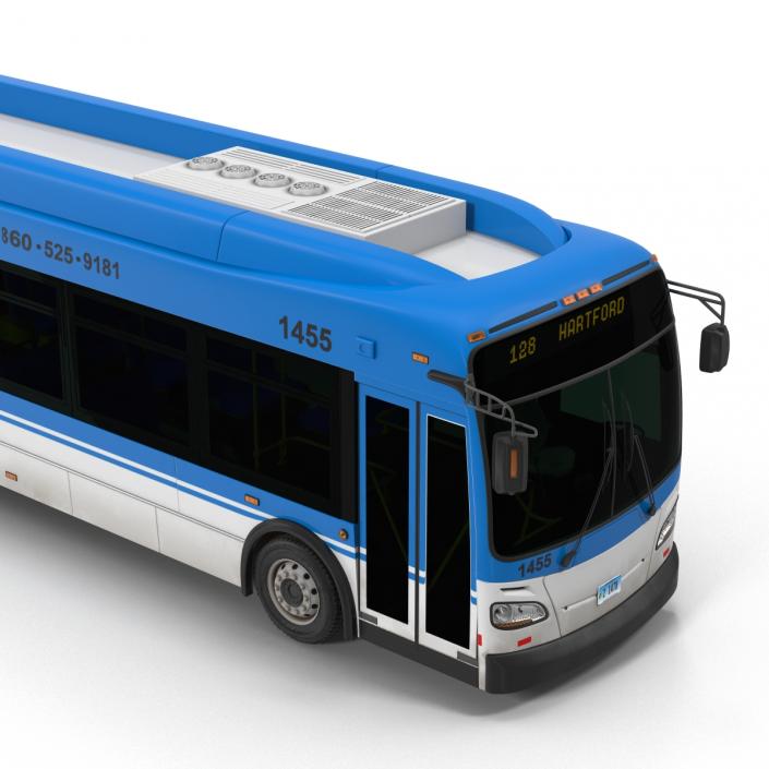 New Flyer Xcelsior XD40 Bus Rigged 3D model