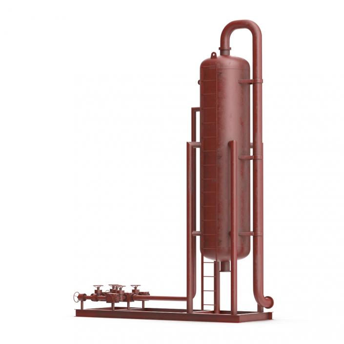 3D model Vertical Oil and Gas Separator