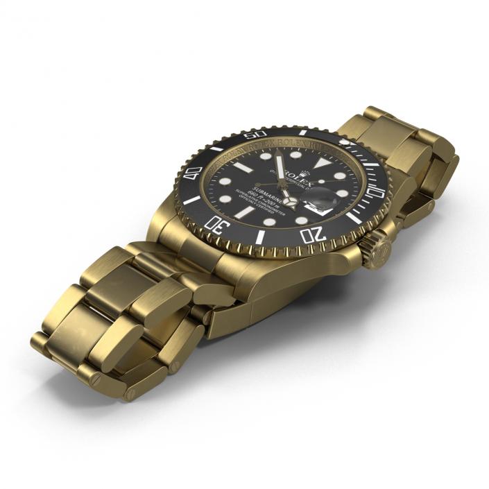 3D Rolex Submariner Date Gold