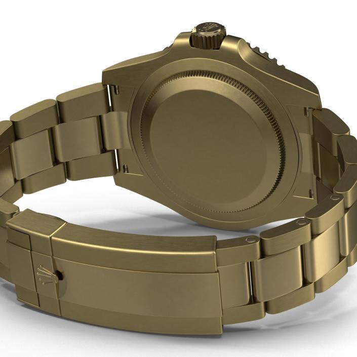 3D Rolex Submariner Date 2 Gold model
