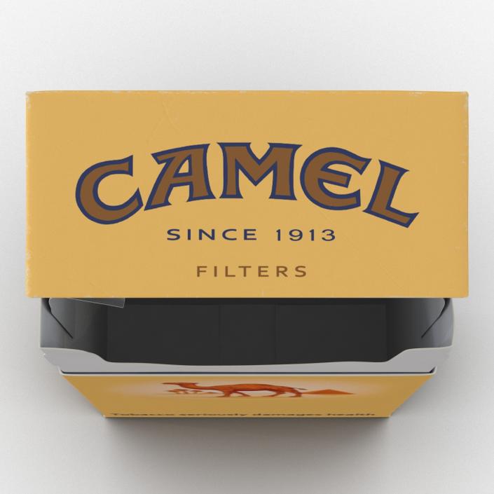 3D model Opened Cigarettes Pack Camel 2
