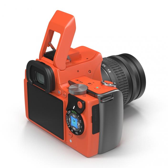 3D Pentax K-S1 Orange model