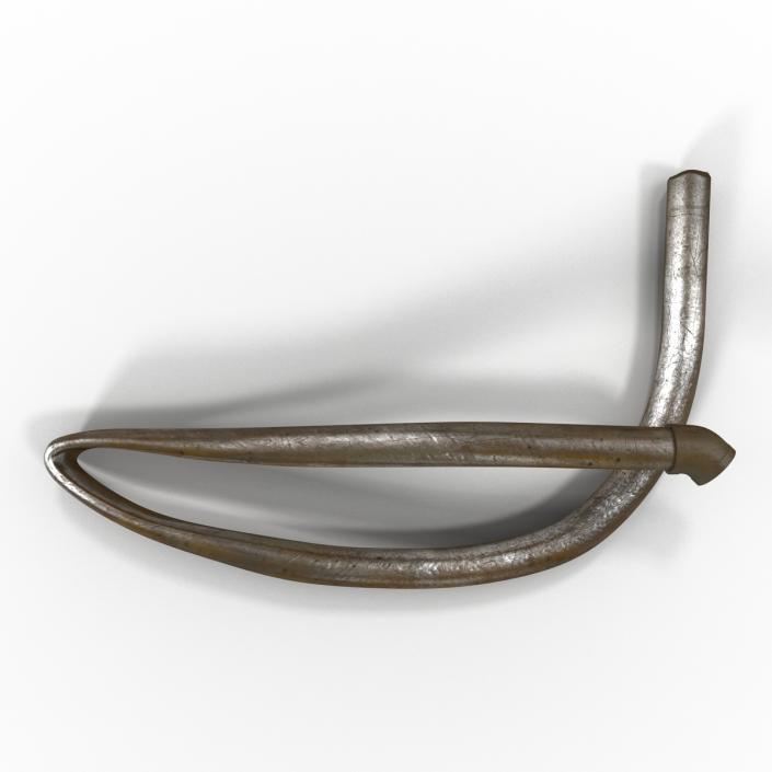 Broken Iron Pipe 13 3D model
