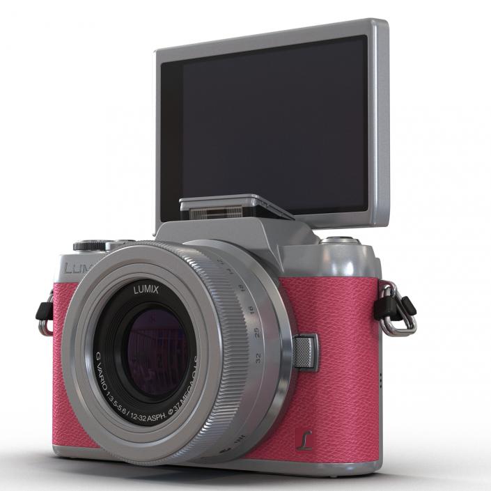 Panasonic DMC GF7 Rigged Pink 3D model
