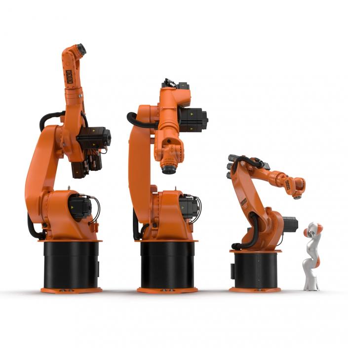 3D Kuka Robots Rigged Collection 3