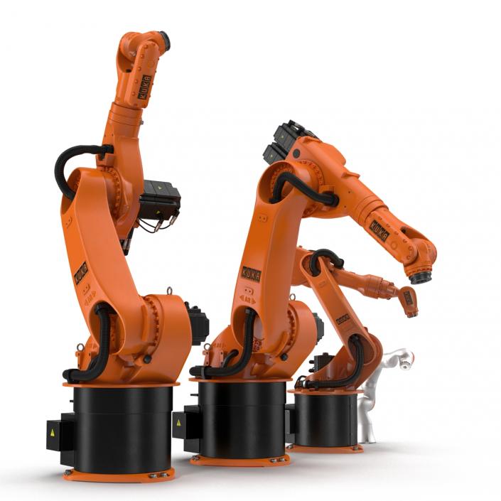 3D Kuka Robots Rigged Collection 3