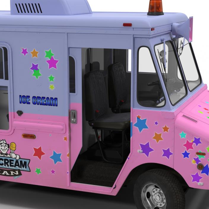 3D model Ice Cream Van 2