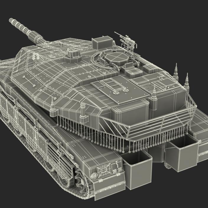 3D model Merkava Mk IV Rigged