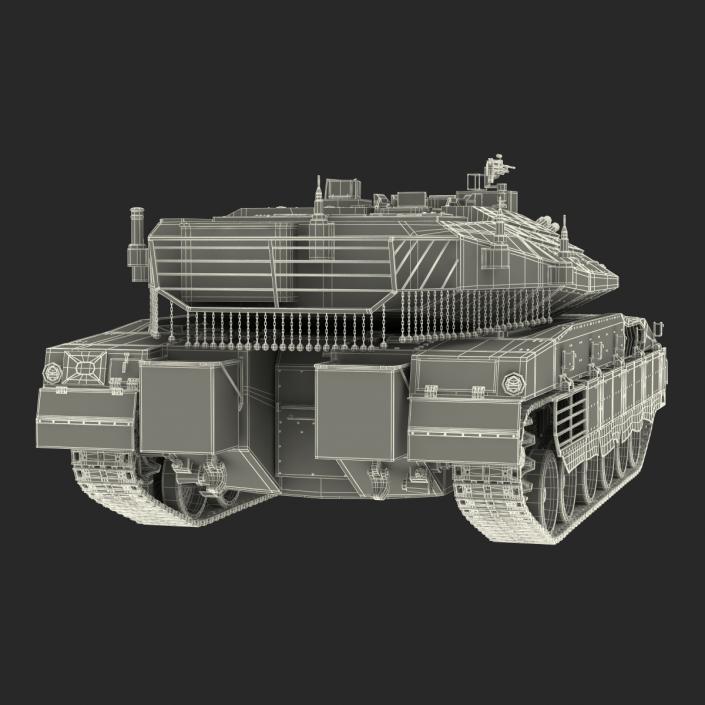 Merkava Mk IV 2 Rigged 3D