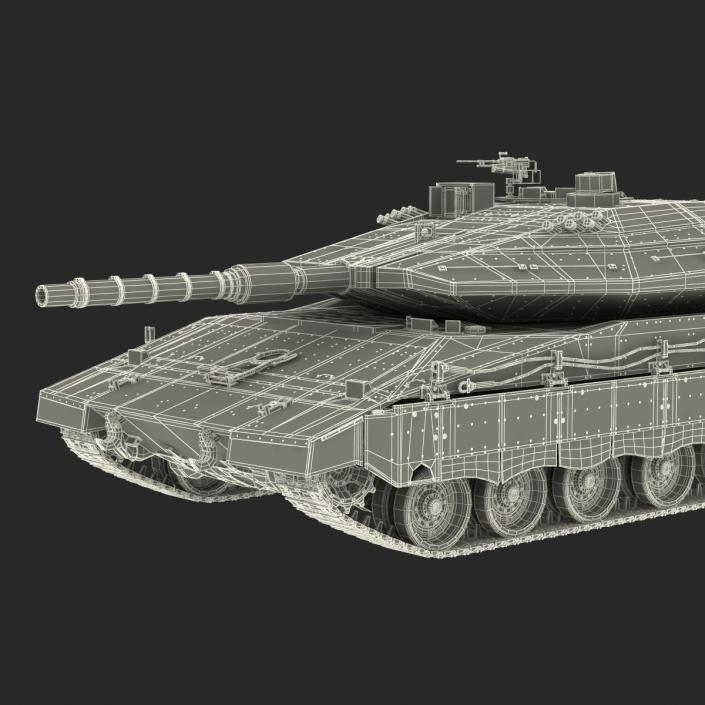 Merkava Mk IV 2 Rigged 3D
