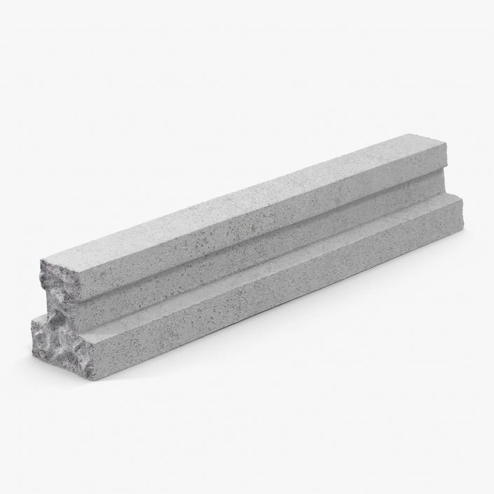 3D Concrete T-Beam Chunk