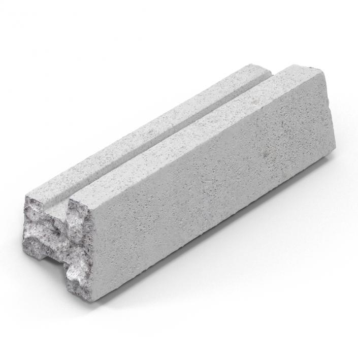 3D Concrete T-Beam Chunk 3 model